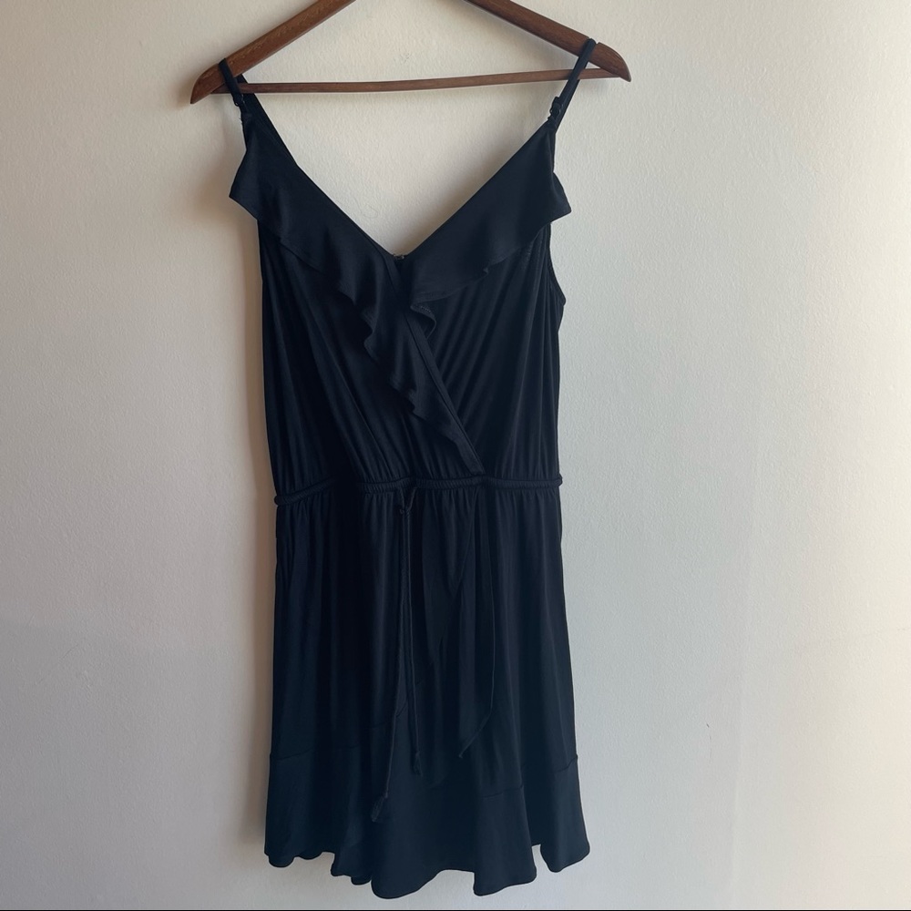 3/$25 🌻 LA VIE EN ROSE AQUA Swim Cover Dress Size Medium Black